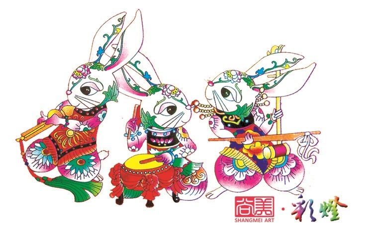 2023年兔年花燈、兔年彩燈設計方案卡通元素參考